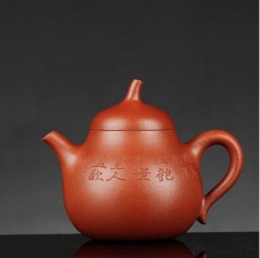 玉成窑摹古大红袍匏瓜壶（约120ml）
