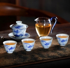 青花竹韵清风套组