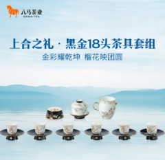 【自用-非卖品】上合之礼·黑金18头茶具套组