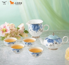 幸福礼-铂金青花8头中式茶具(4人位)