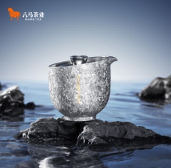 钛好用-纯钛双层泡茶器-雪花银