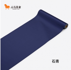 八马纯色茶席-石青