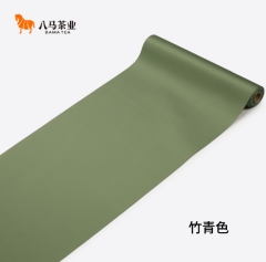 八马纯色茶席-竹青色