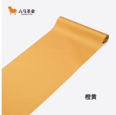 八马纯色茶席-橙黄